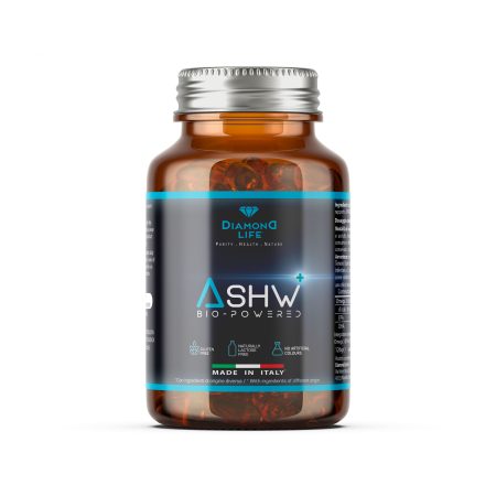 ASHW+ BioPowered – Ashwagandha Potenziata per Ridurre Stress e Ansia in Modo Naturale - 60 Capsule