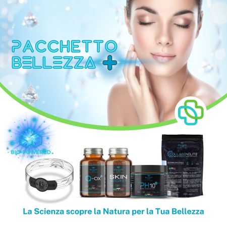 Pacchetto Bellezza + Nutraceutici Bio Potenziati per Pelle Giovane, Antiossidanti e Detox | Versione NORMAL e VIP